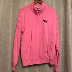 M pink VS quarter zip
